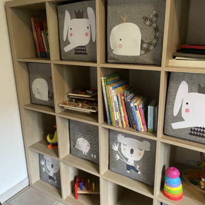 Regal voller toller Sachen